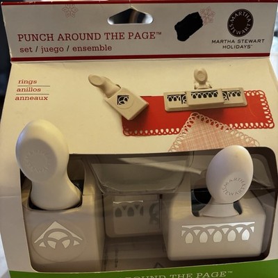 Martha Stewart Holiday Punch Around The Page COMBO RINGS New In Box M232390