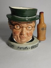 Vintage Royal Doulton personaggio Toby brocca Pickwick Derby decanter whisky
