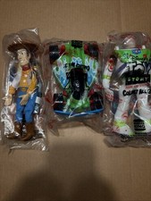 DISNEY TOY STORY BURGER KING 1996 WOODY BUZZ RC CAR Set 3 See Description BC4