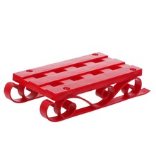 Desktop Sleigh Decor Plastic Santa Decoration Miniature Ornament