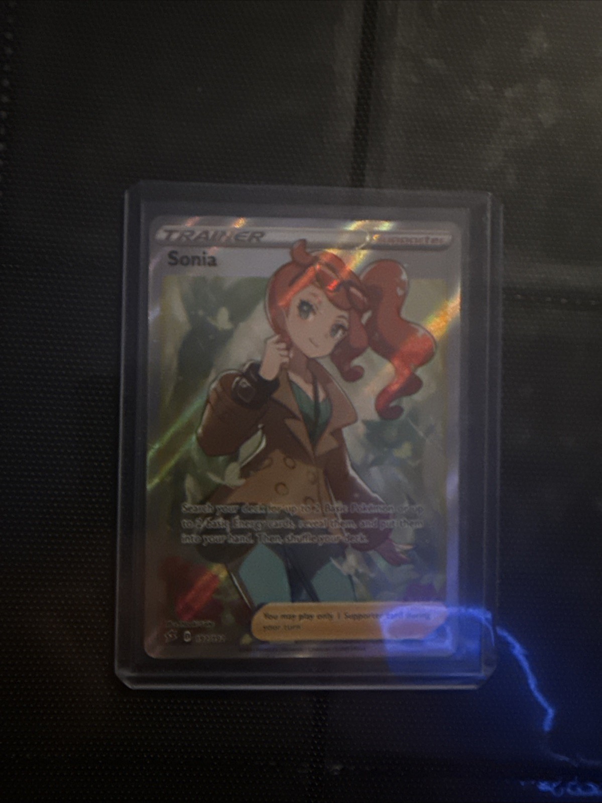 Pokemon Sonia Trainer Card Full Art Ultra Rare Rebel Clash 192/192