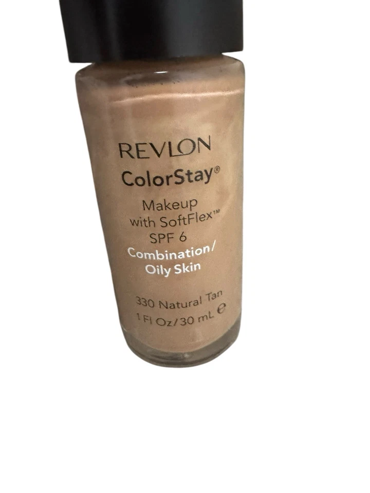 2x Revlon Natural Tan Combination Oily Foundation SPF6 330 30ml Lightweight - Image 4 of 4