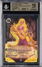 LORCANA DLC Foil Top 32 Prize 4 RAPUNZEL GIFTED WITH HEALING BGS 10 Pristine