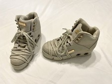 Esqape By YRU Platform Sneakers Cream And Gold Color Plus Shibari Accents
