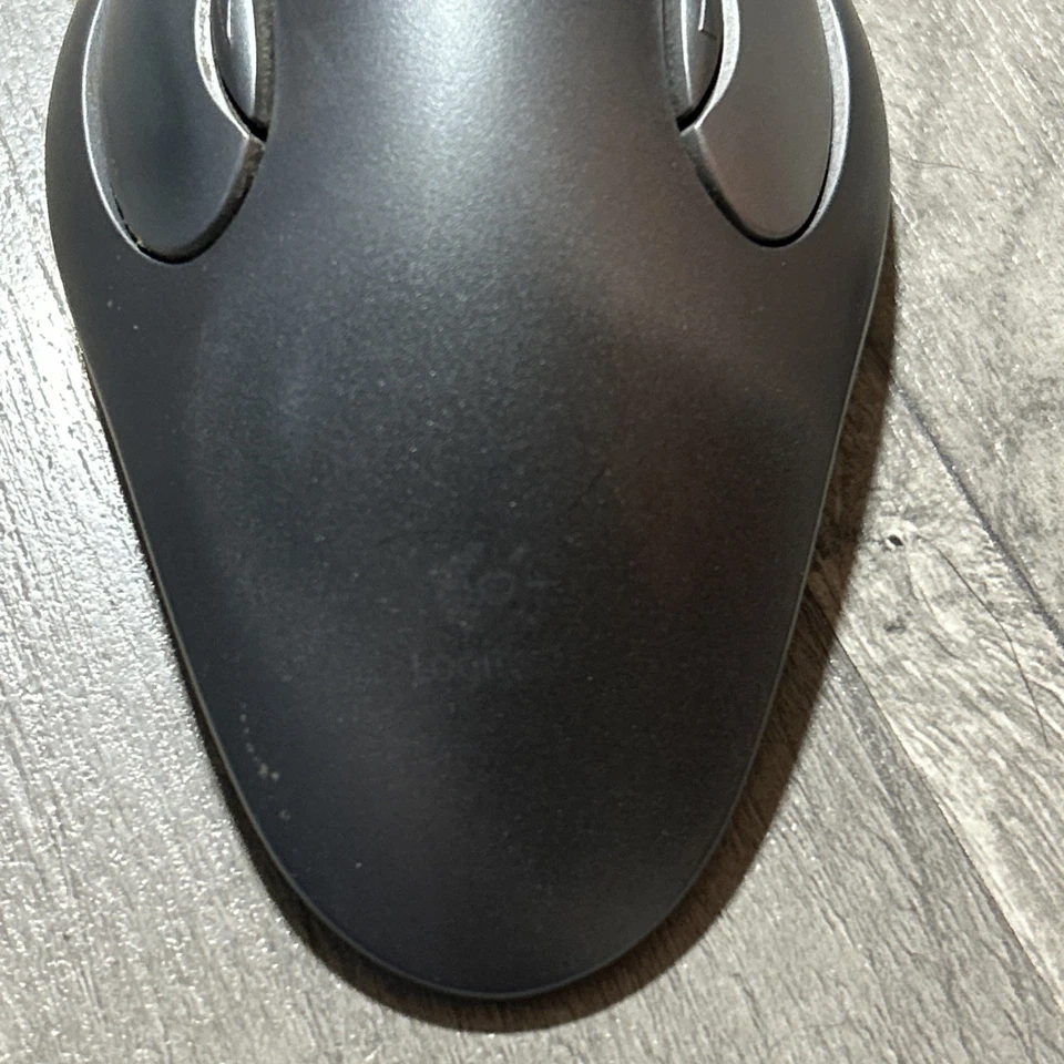 Logitech Trackball Marble Mouse T-BC21 USB Red Ball Wired READ W19 - Image 2 of 3