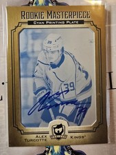 2024-25 The Cup Alex Turcotte 2021-22 Auto RC Printing Plate SP Authentic #1/1