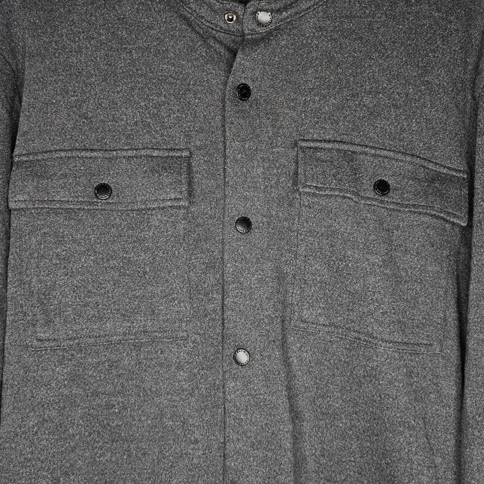 Camisa/chaqueta gris para hombre Buffalo David Bitton talla pequeña nueva con etiquetas Foto 4 de 4