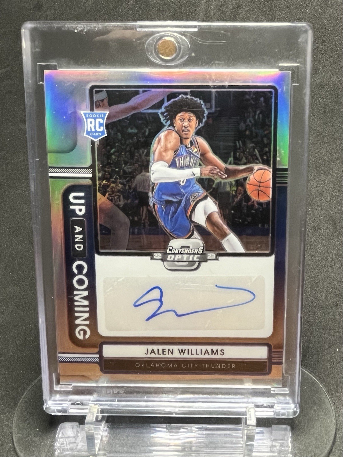 2022 Contenders Optic Up and Coming Jalen Williams RC Rookie AUTO /125 Thunder
