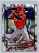 Esmith Pineda 2025 Bowman Chrome 1st Lava Refractor /399 #BCP-37 Reds