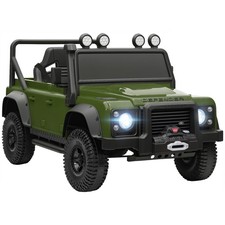 Kids Electric Car, Land Rover Licensed Off-Road Ride On Car, Green