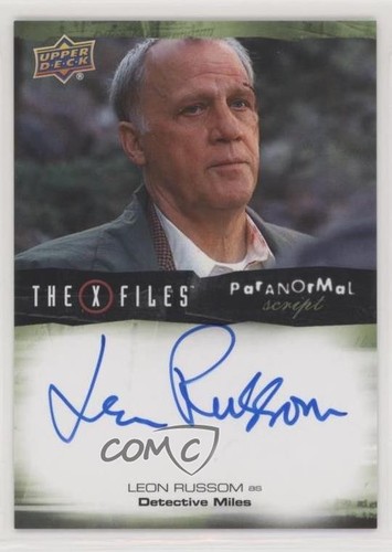 2019 Upper Deck X-Files: UFOs and Aliens Paranormal Script Leon Russom Auto 0bf7