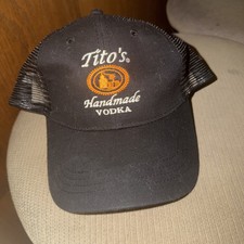 TITOS Handmade Vodka Dark Blue Logo Baseball Hat Cap One Size Adjustable New