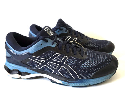 Asics Gel Kayano 26 Midnight Blue Mens S 11, Condition is Pre-owned Excellent
