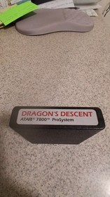 Dragon's Descent (Atari 7800 Homebrew) Cart And Manual Only