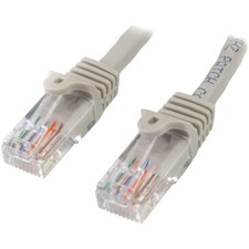 StarTech Snagless UTP Patch Cable - RJ-45 M -  CAT 5e  - 3 ft - Gray