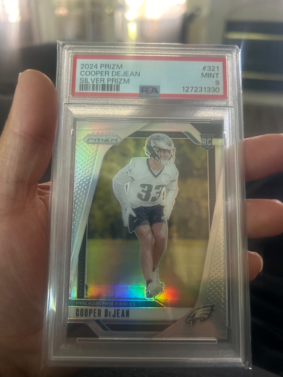 2024 Panini Prizm - Rookies Cooper DeJean #321 Silver Prizm (RC)