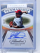2024 Panini Flawless Penmanship Bartolo Colon Auto 12/25 Free shipping.