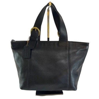 Vintage Coach Waverly 4155 Black Glove Tanned Leather Handbag