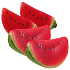 4 Pcs Foam Watermelon Props Artificial Fruit Ornaments for Party Settings