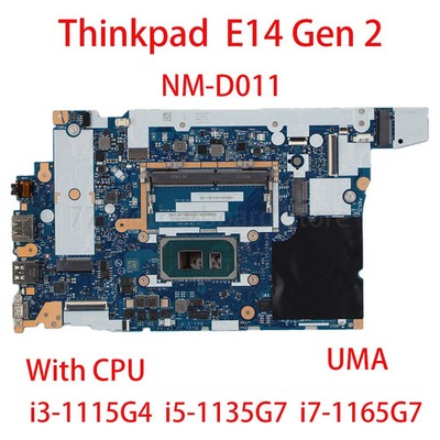 NM-D011 For Lenovo ThinkPad E14 Gen 2 Motherboard CPU i3/i5/i7 100% Tested