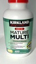 Kirkland Signature Adult 50+ Mature Multi Vitamins & Minerals, 400 Tablets