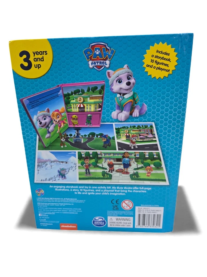 Paw Patrol My Busy Books - Storybook, 12 figurines, playmat, 6 True Metal Cars! - Image 3 of 4