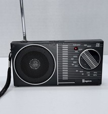 Vintage Kingston AM/FM Pocket Portable Radio 838K Takes UM-3 Batteries Working