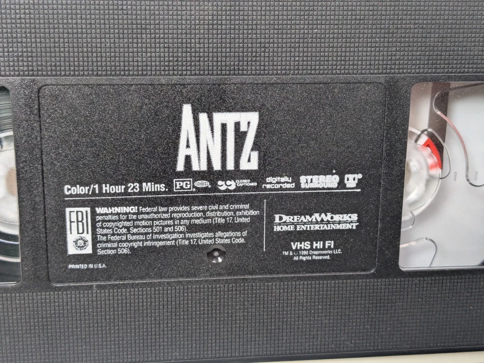 Antz Woody Allen Sharon Stone Sylvester Stallone Gene Hackman (VHS, 1999) - Image 3 of 4