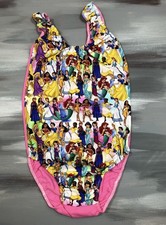 New Size 8 Child Medium Girls Leotard Dance Gymnastics Disney Outerwear Bodysuit