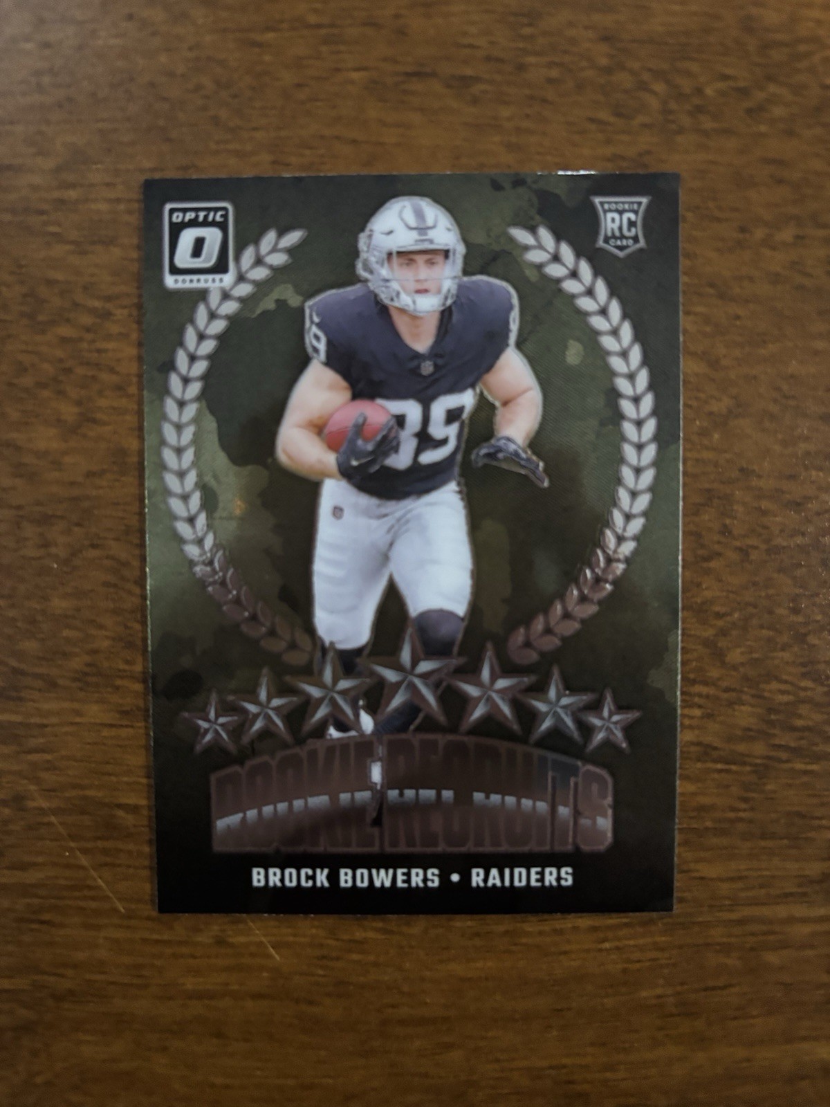 ✨2024 Panini Donruss Optic Brock Bowers Rookie Recruits #6 Las Vegas Raiders RC