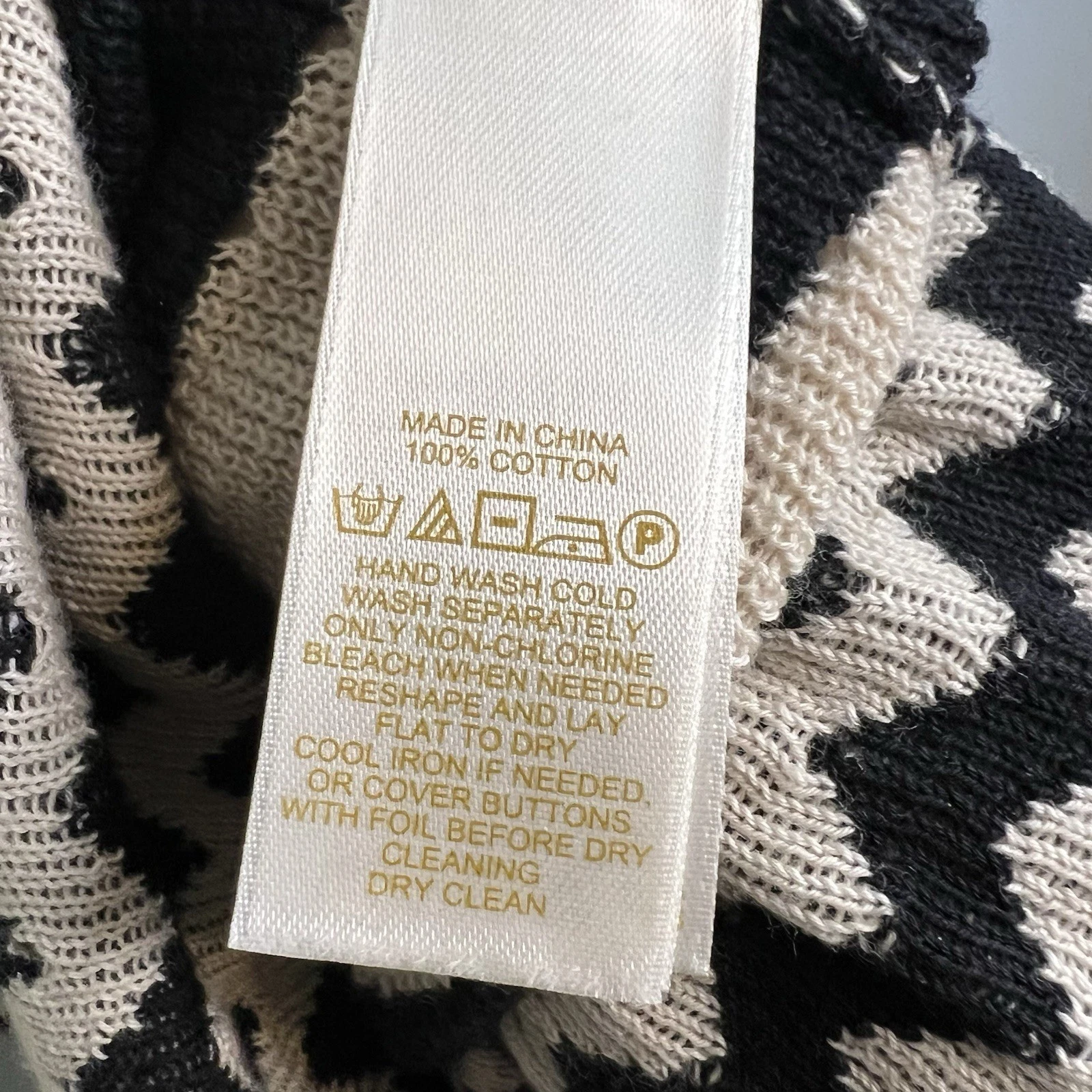 Abito Frankie Kate Spade senza maniche in maglia chevron taglia M nero marrone elasticizzato portachiavi