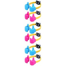 Set of 6 Desktop Phone Holders Assorted Color Novelty Thumbs Up Racks