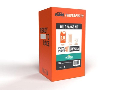 New KTM Cross Power 4T 10W50 Oil Change Kit OEM Part U6921040