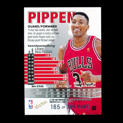 Scottie Pippen 1997-98 Skybox Z-Force Basketball Rave #66 /399 