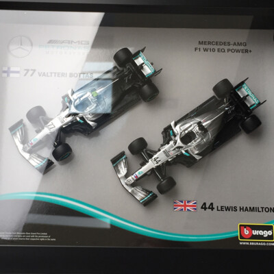 1/43 Bburago Mercedes Benz AMG F1 W10 EQ power 2 car model set