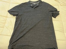 Old Navy Polo Shirt Men  s Size XXL Gray Short Sleeve Cotton Blend Casual Basic