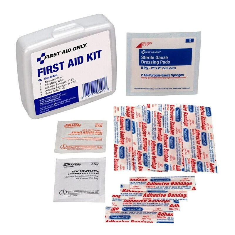 Two First Aid Kits - 13 Pieces per Kit Travel Size - Bandages, Gauze - Ex: 11/26 - Image 2 of 4