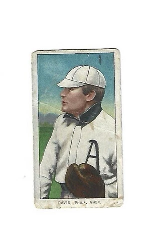 1909-11 T206 Polar Bear Back Harry Davis Poor