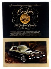 1975 Chrysler Cordoba Vintage Print Ad 1975 Chrysler Cordoba Vintage Print Ad