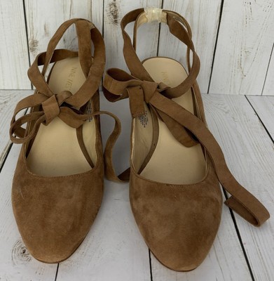 Andrea Flats Andrea 2x1 NINE WEST Andrea Brown Suede Ankle