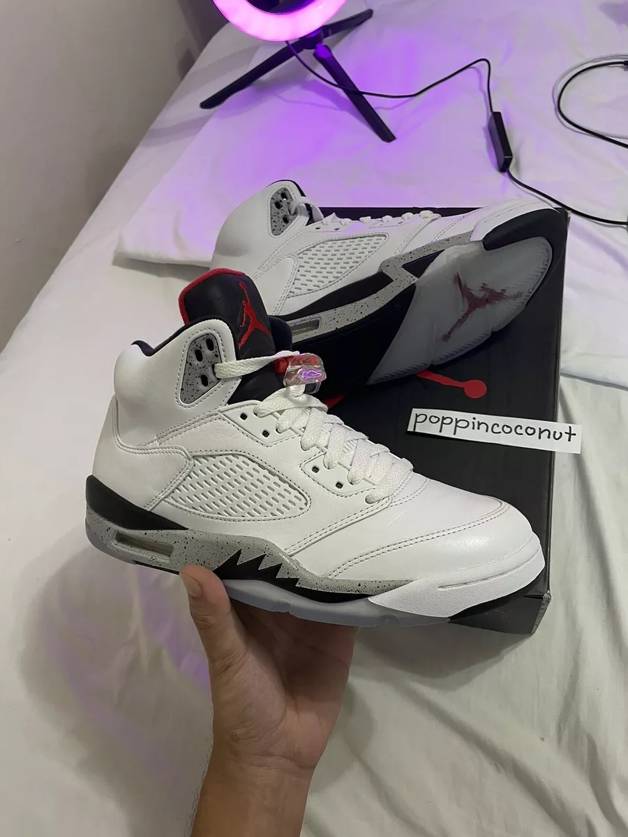 Air Jordan 5 White Cement SIZE 8
