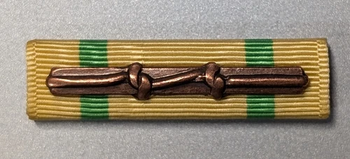 Texas State Guard Good Conduct Ribbons w/2/3/4/5 Bronze Knots -Moiré-Made in USA