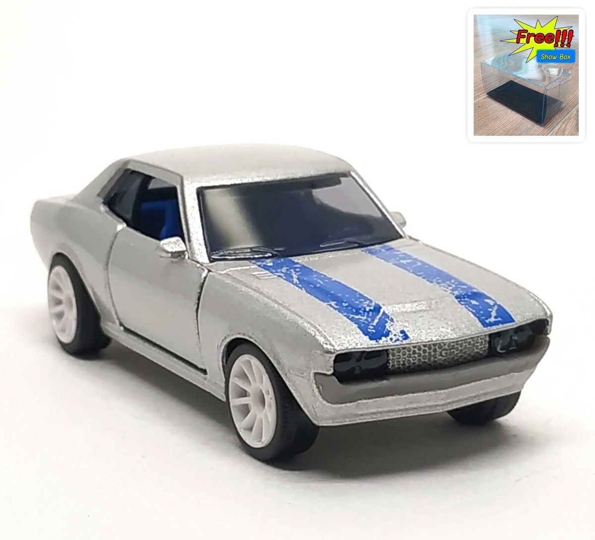 Majorette Toyota Celica GT Coupe Metal Series Silver / Blue 1:56