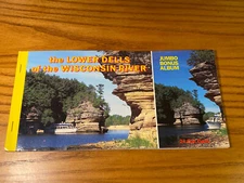 Vintage 24 Post Card Jumbo Bonus Album Lower Dells Wisconsin River H.H. Bennett