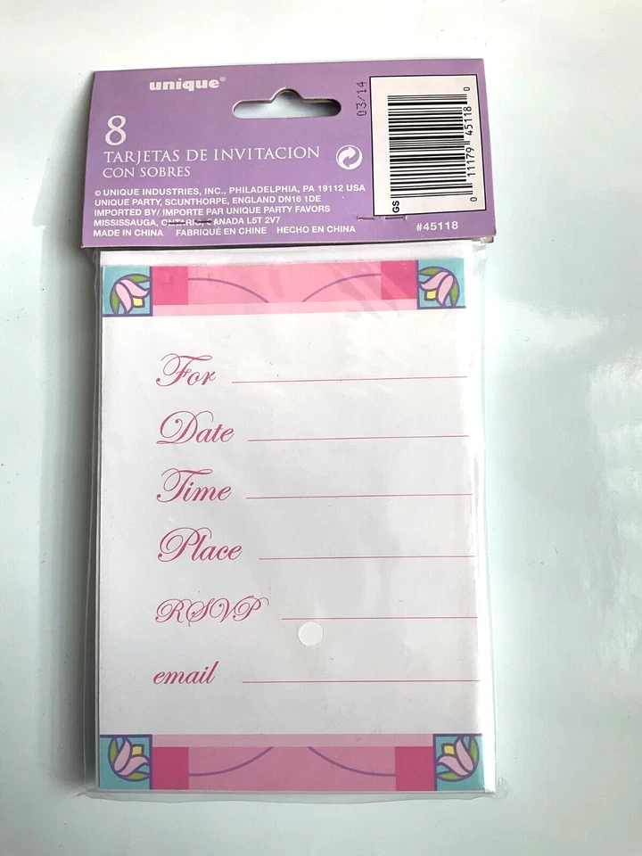 Rosa Invitaciones Cruz Invita Rosa Religioso Devocional Bautizo 8ct Foto 2 de 2