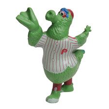 1987 Philadelphia Phillies - Phillie Phanatic PVC Figure Catching The Ball 2.5