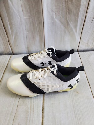 UNDER ARMOUR LAX FINISHER MC WOMENS 9 FIELD HOCKEY CLEATS WHITE/BLACK
