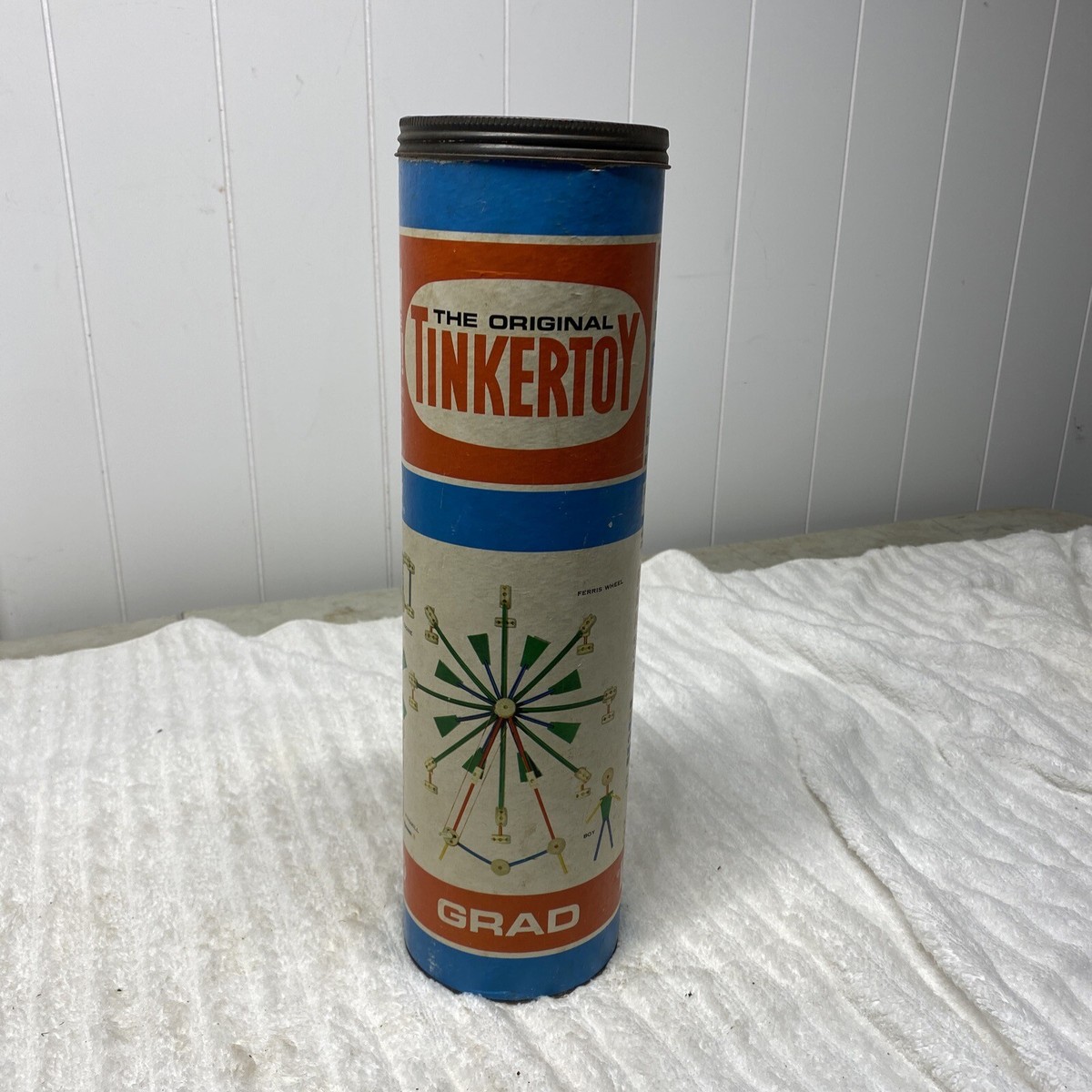 Vintage the Original Tinkertoy Major # 146 Container Metal Lid! | eBay