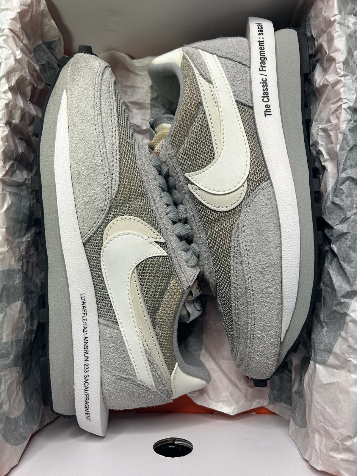 SACAI X NIKE Taglia 6 Nike LDV Waffle x Fragment Design x Sacai Grigio