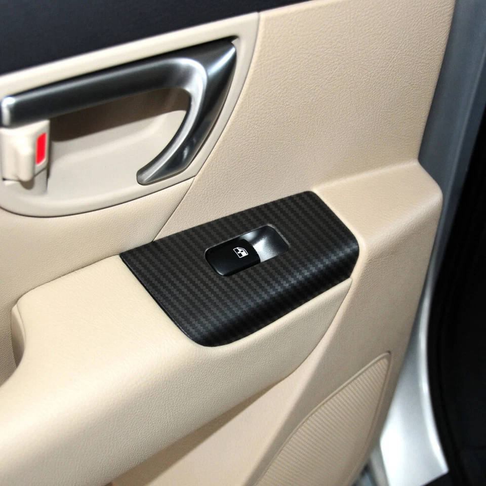 For Hyundai Santa Fe 2006-2012 3D Carbon Fiber Pattern Interior DIY Trim Decals Foto 4 de 4